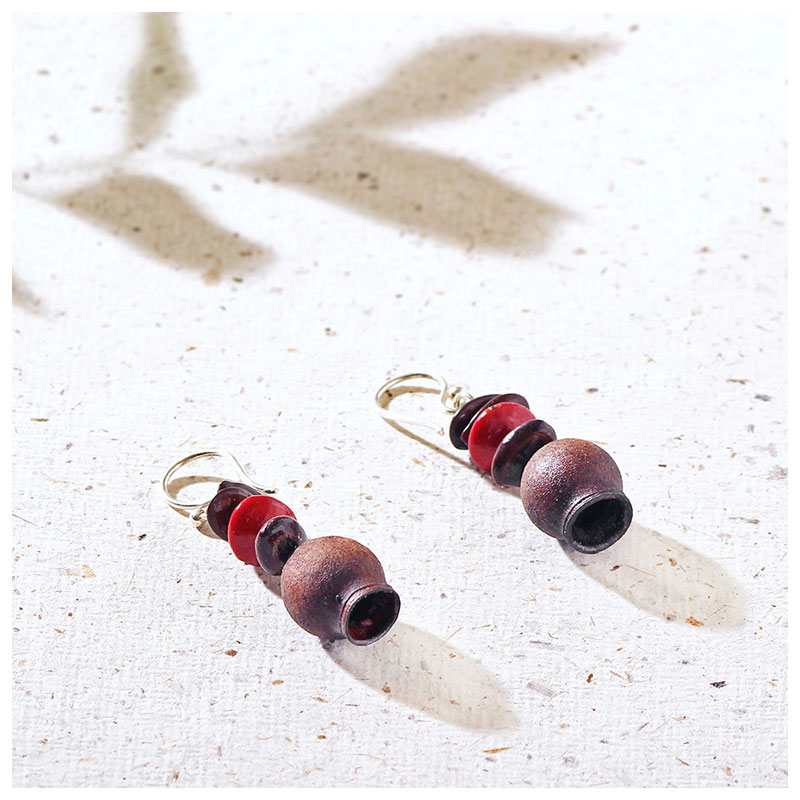 Read more about the article Seed Earrings with assorted seeds